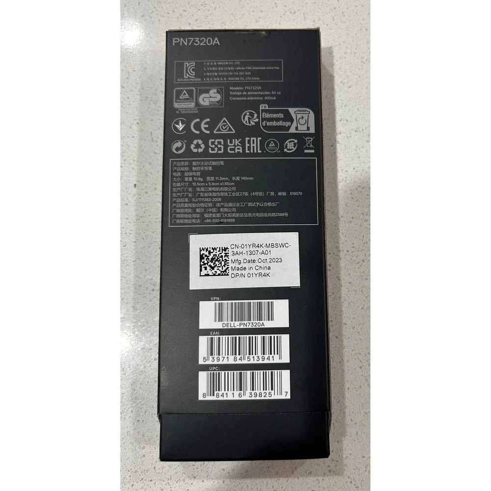 New Dell PN7320A Active‎ Pen for Dell Latitude 7320 2-in-1 Tablets